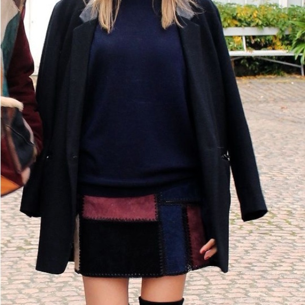 Zara Suede Patchwork Mini Skirt - Picture 8 of 8